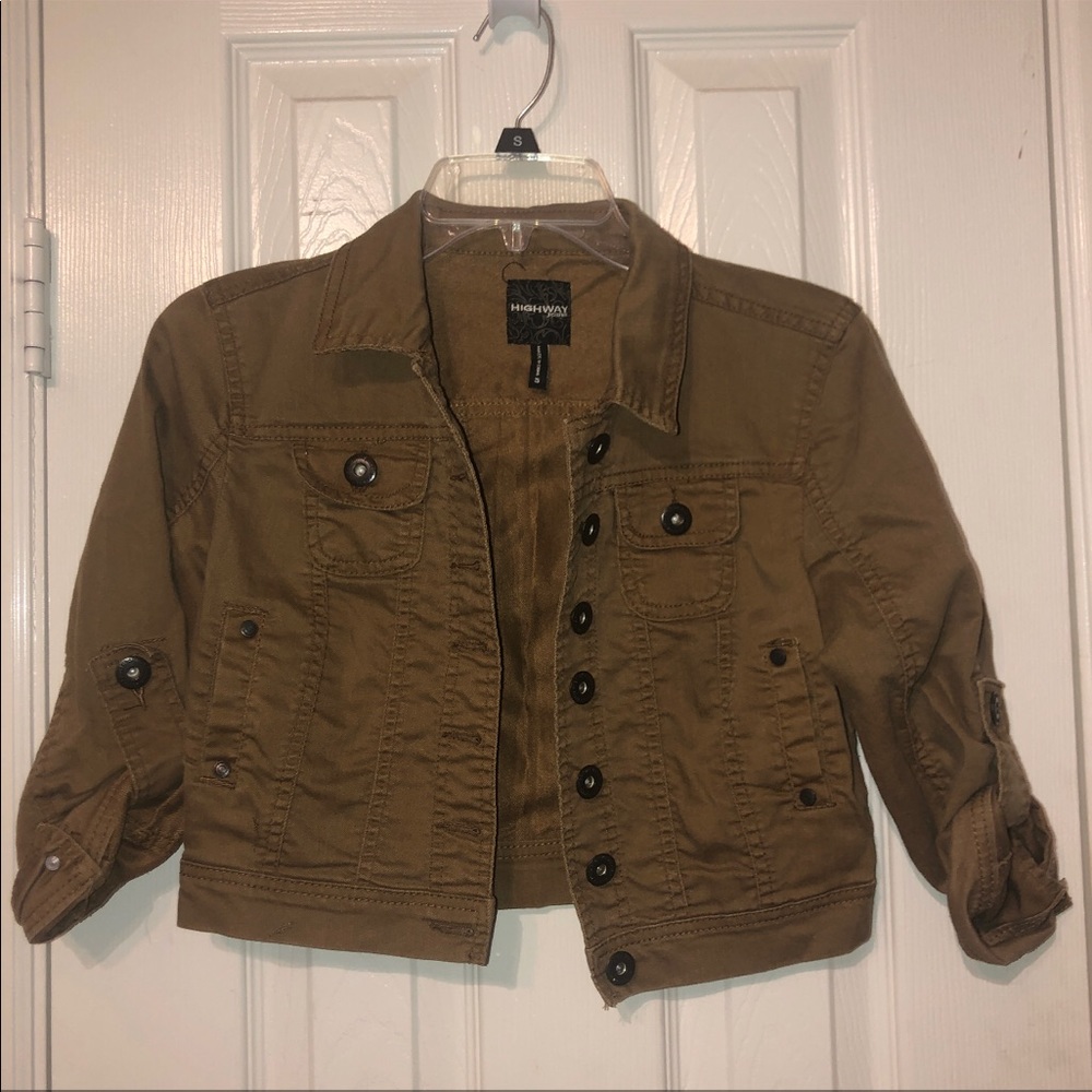 Brown mini Denim Jacket